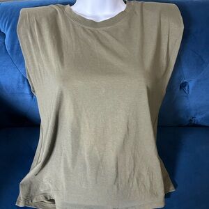 Calvin Klein Green Boxy Muscle Tee